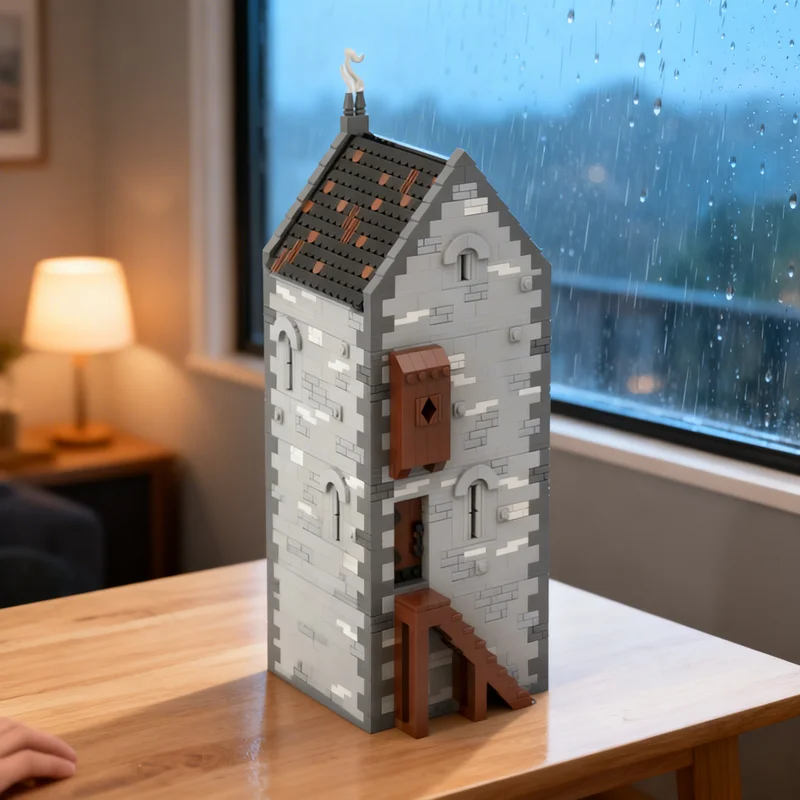 

2896 деталей MOC Серия «Здание Greybank Tower House», Часть 2, Модель замка, Конструктор, Креативный подарок, Коллекционный декор, Премиум-класс для детей