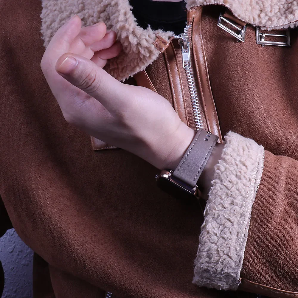 Кожаные ремешки для Apple Watch ремешок Ultra 49 мм 46 мм 44 мм 40 мм 38 мм/42 мм спортивный браслет iWatch серии 10 9 8 7 3 5 6 se 41 мм/45 мм