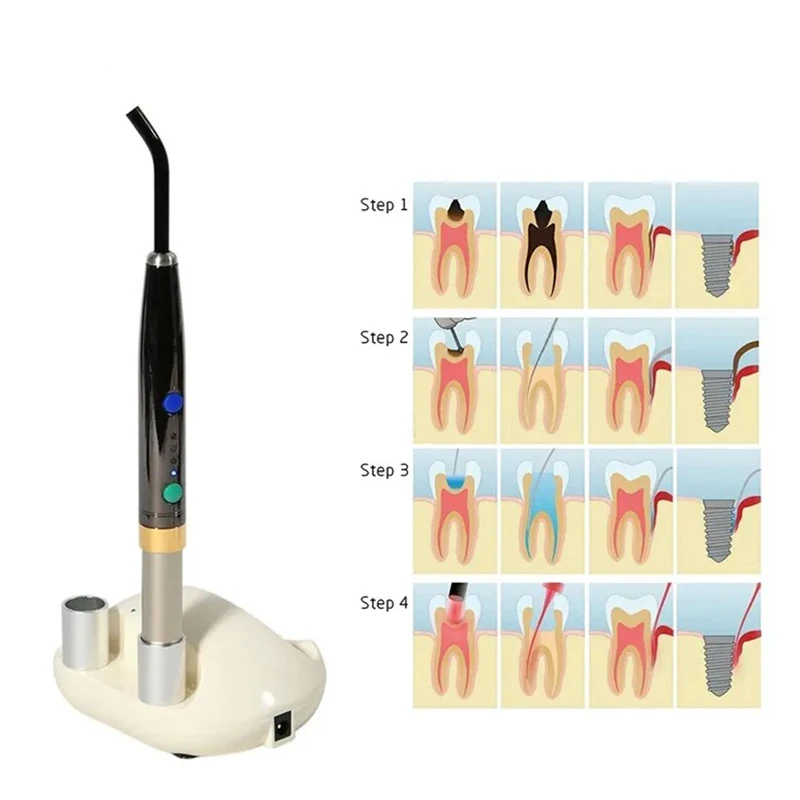 F3WW PAD Sistema laser a diodi dentali Penna laser wireless Disinfezione fotoattivata Tessuti morbidi Perio Endo