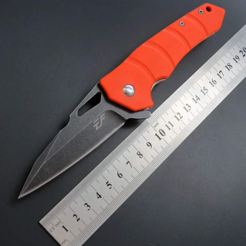 High Quality Eafengrow EF57 Pocket Folding Knife D2 Steel Blade G10 Handle Outdoor Hunting Camping Portable Jackknife Edc Tool