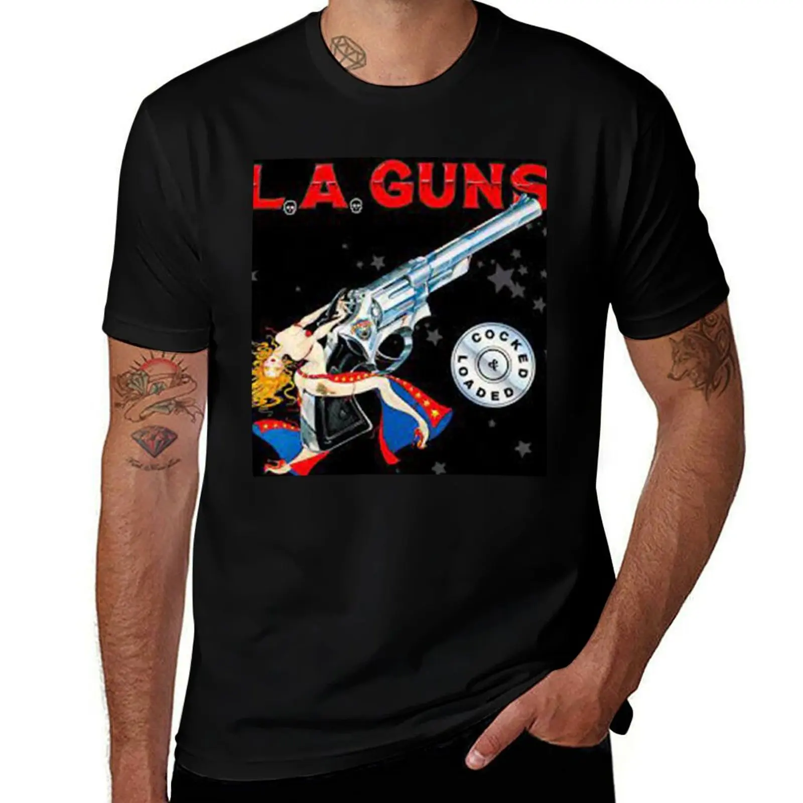

L.A. GUNS BEST SELLER T-Shirt man t shirt luxury t shirts for man graphic funny