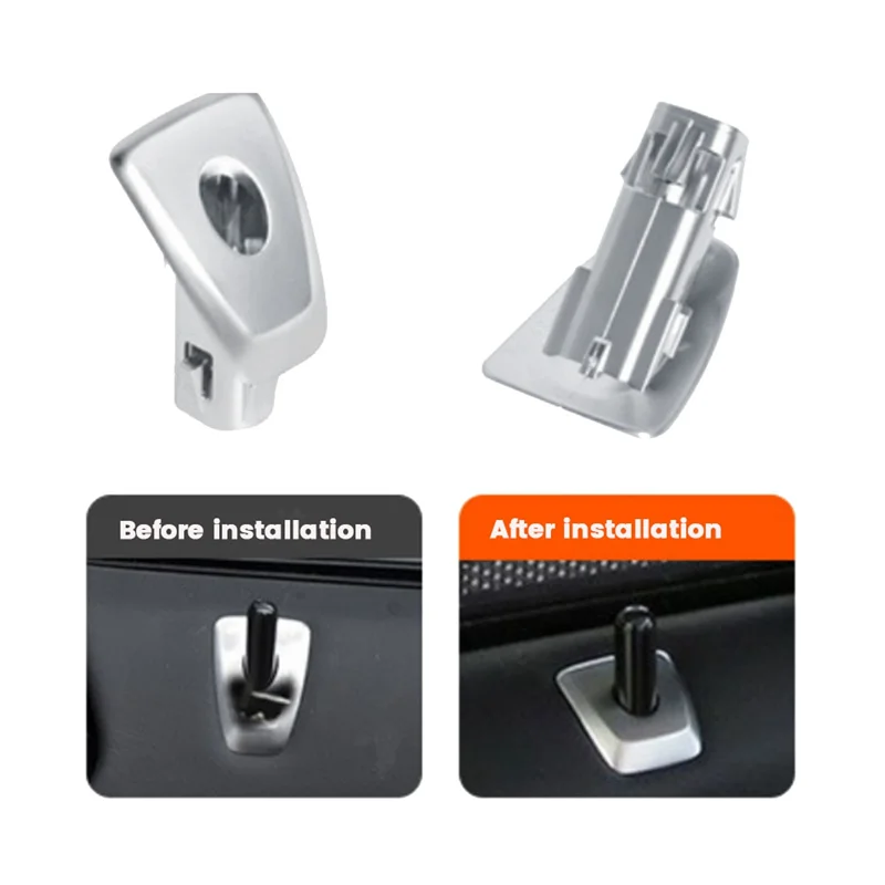 

Car Front Door Bolt Lock Pin Cover Base Trim 51417398806 For BMW 7 Series G11 G12 2015-2022 Door Lock Knob Cover Base