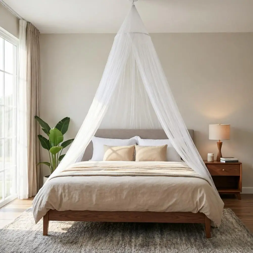 Camping Mosquito Net Mosquito Net Bed Canopy Hanging Mesh Tent with Storage Bag Dome Bed Drapes for Indoor Outdoor Use Girls