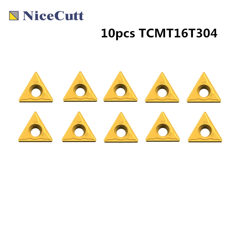 Tools 10pcs TCMT16T304 CNC Tungsten Carbide Lathe Turning Insert Processing Steel Blade  Nice