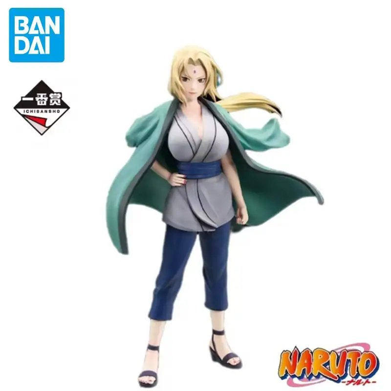 In Stock Bandai Original Naruto Tsunade Figures Anime Action Models Cartoon Dolls Desktop Toys Ornament Unisex Festival Gifts
