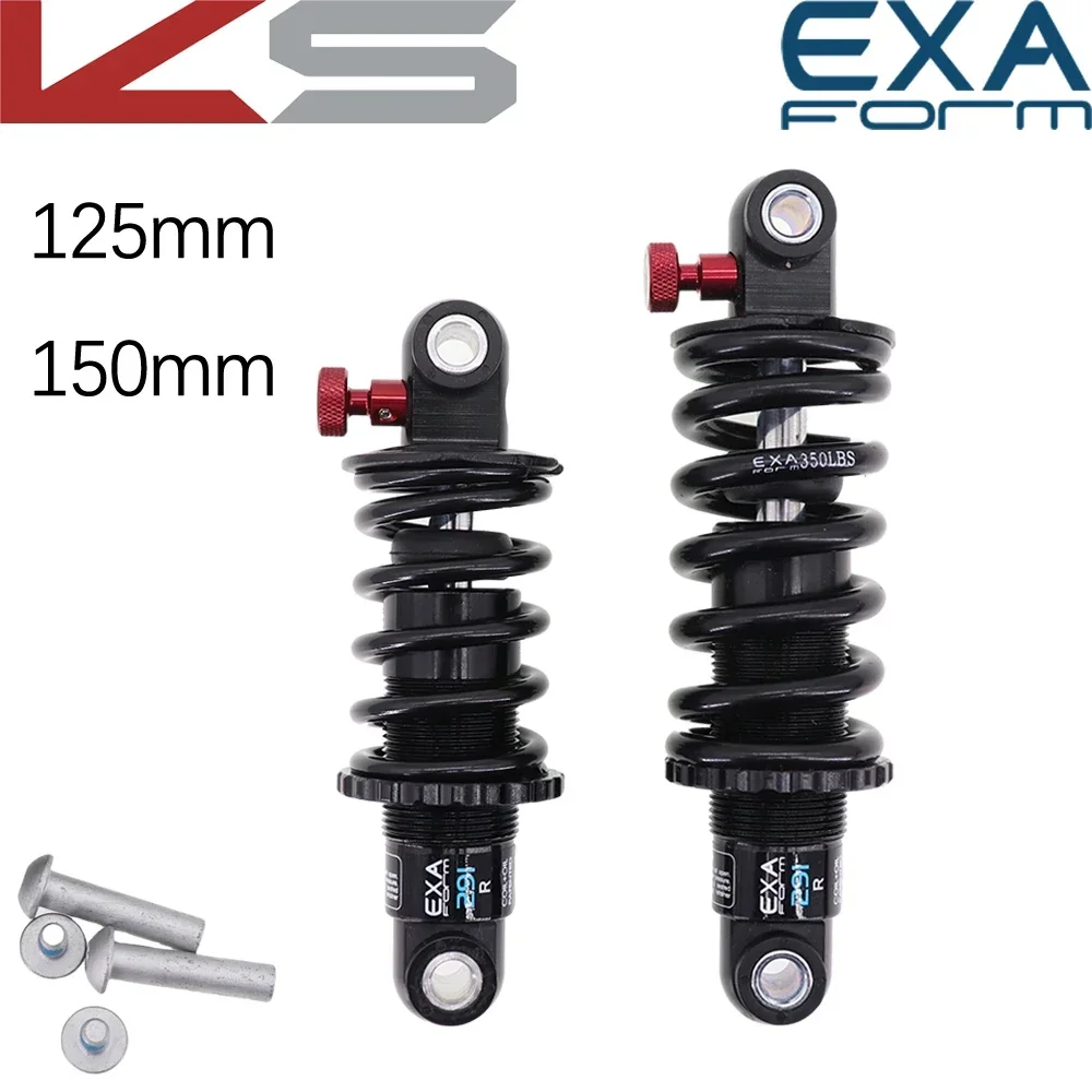 EXA Form Rear Shock Absorber 291R rebound adjustable Suspension Spring Kindshock Downhill MTB Bike 125mm 150mm electric scooter