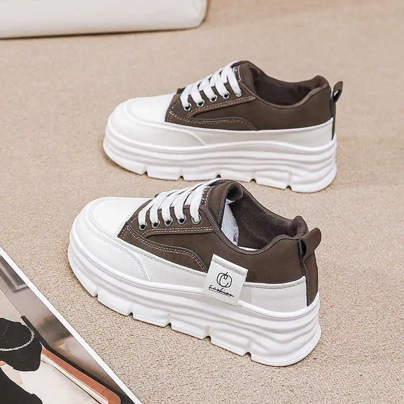 

Flat Sole Parkour Large Sneakers Dress Luxury Woman Basketball High Heel Sports Shoes Sepatu Hand Made New In Exercise