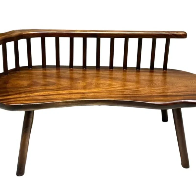 

Walnut, solid wood back chair, chaise longue, leisure recliner, medieval style