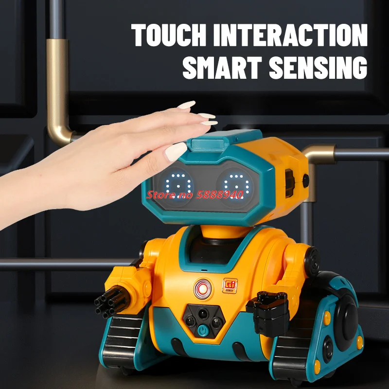 Smart Cute Robot Espressione Armi Interruttore Smart Educational Canto Danza Robot giocattolo telecomandati Giocattoli per regali per bambini