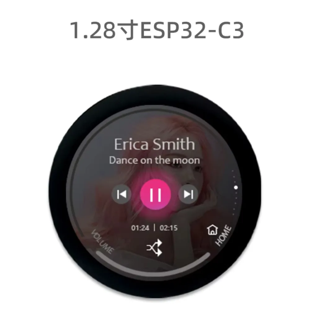 ESP32-C3 Development Board with 1.28 Inch Round LCD Touchscreen WiFi/Blue Tooth 5.0 IoT Module (240x240 Resolution)