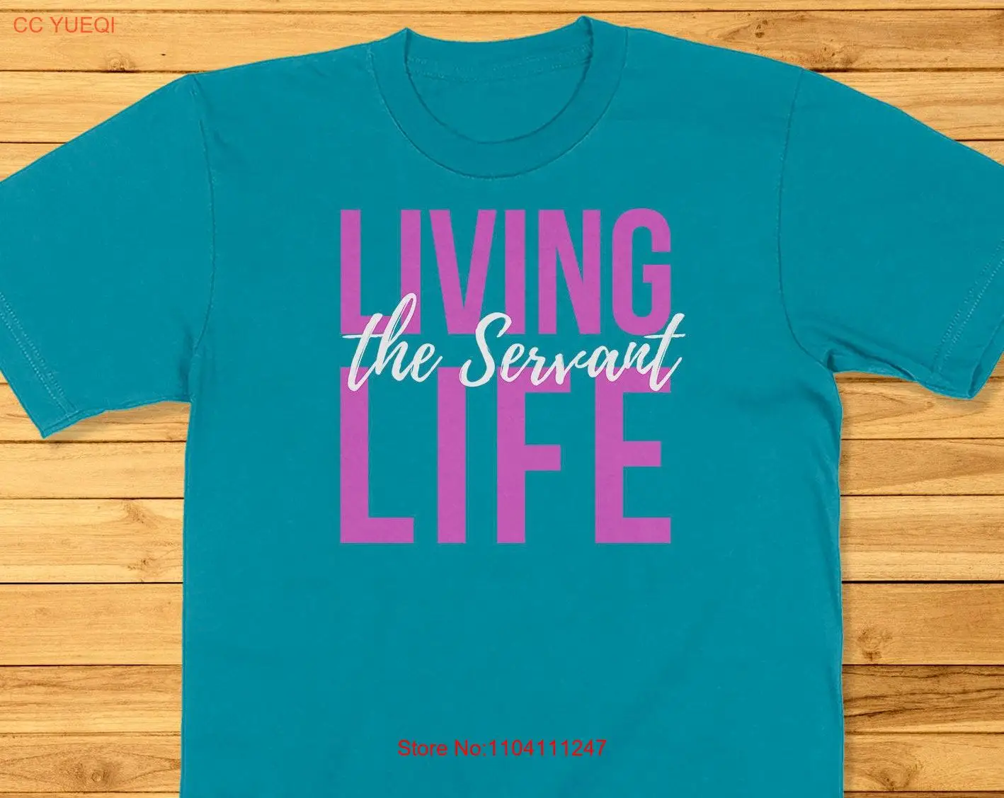 Servant for Jesus the King Christian T Shirt Shirtn Ministry Volunteer Young Living long or short sleeves #1