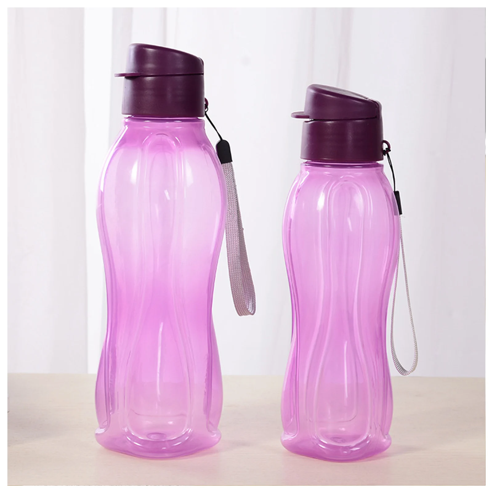 800/1100ml Water Bottle Drinking Bottles Straw Cup Pure Color Plastic Sports Water Jug Drinkware Large Capacity Water Bottle