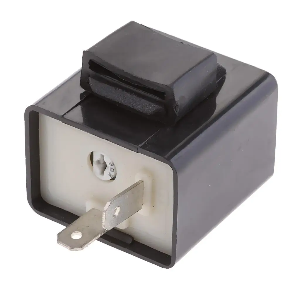 Plug and Play Motorcycle LED Flasher Relay 2 Pin Module Car Accessories for Rear Stop LED Light and Blinkers