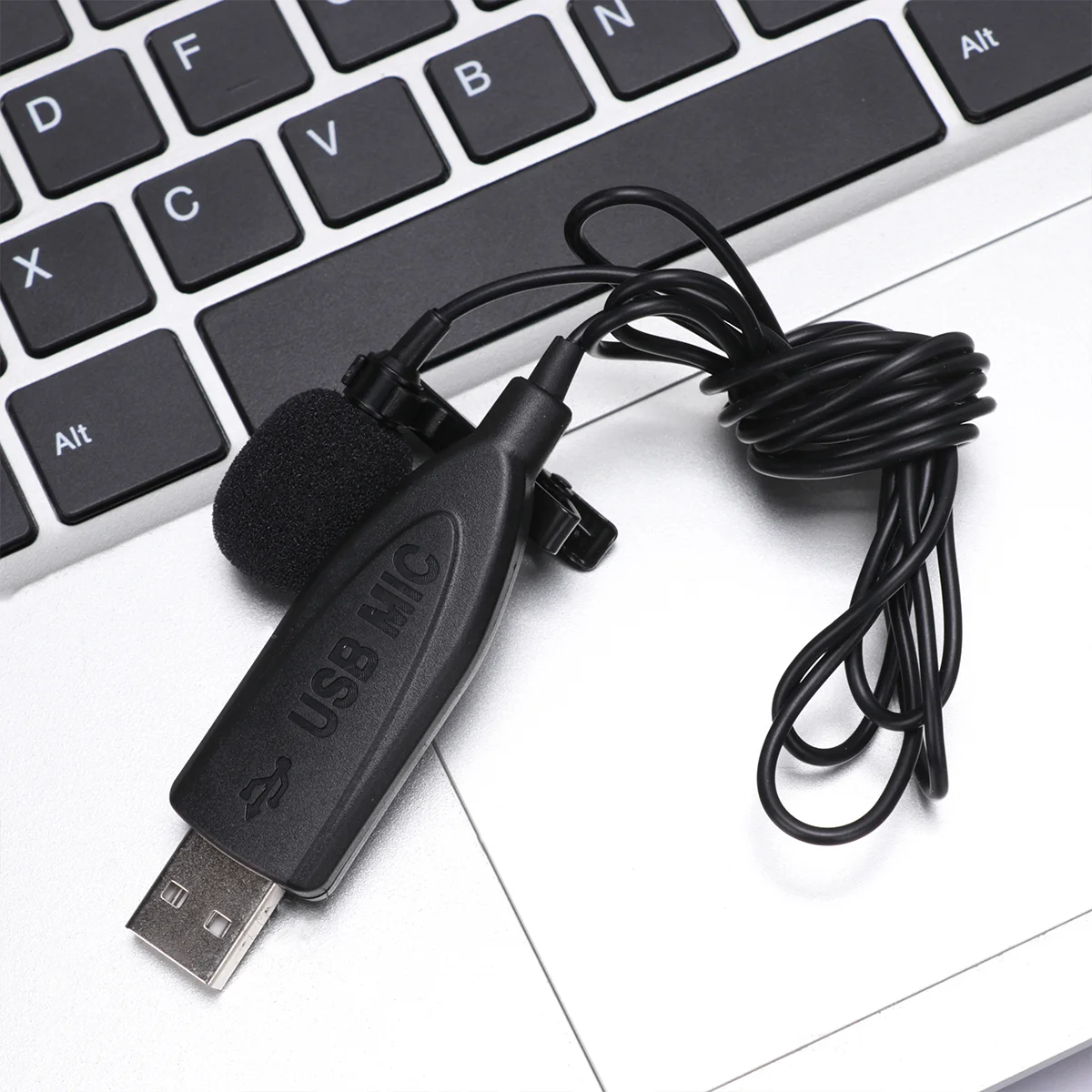 

Home Office Microphone Mini USB Portable Live Broadcast Small Black Shielding Wire