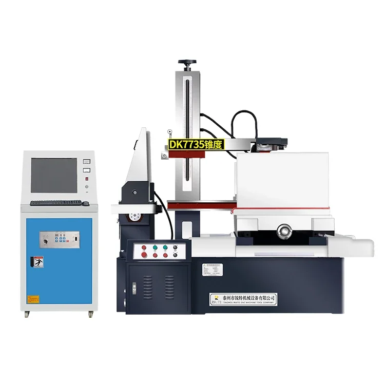 Dk7735 Cnc Wire Cut Edm Machine Hot Wire Cutting Machine High Speed Automatic