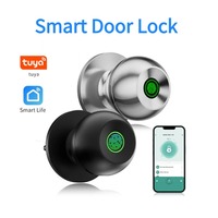 Tuya Smart Home Fingerprint Door Lock Security Protection Electronic Lock Keyless Unlock With App Remote Control For Bedthroom