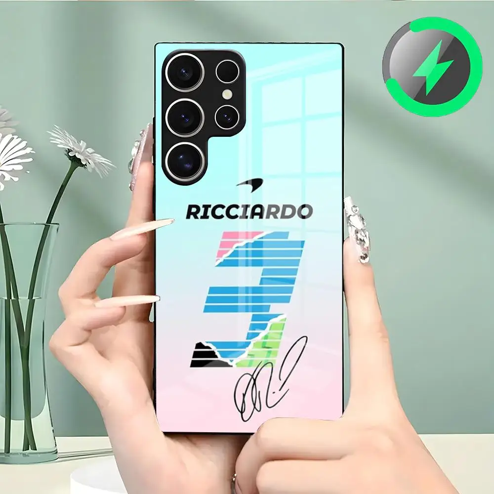 D-Daniel R-RicciardoES 3 Phone Case For Samsung S26 S25 S24 S23 S22 S21 S20 Edge Ultra Plus FE For Magsafe Glass Case