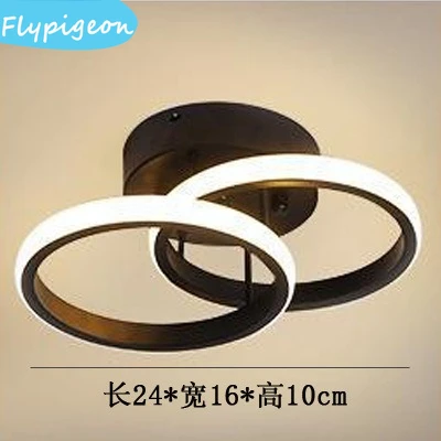 3 cores led corredor luz de teto superfície montada moderna para o quarto sala estar corredor iluminação casa ac90 260v decoração