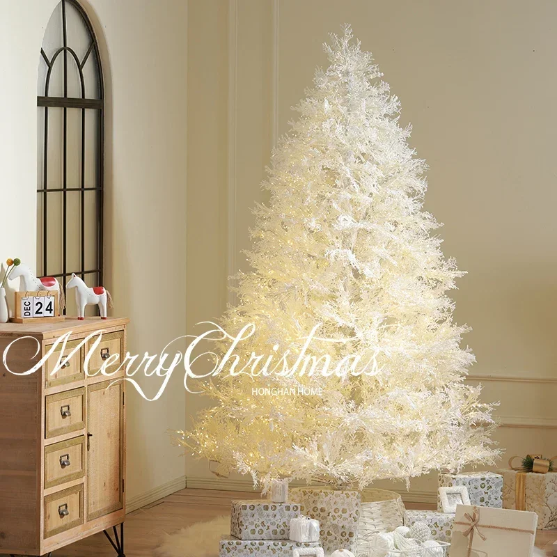 White Christmas tree simple  window decoration scene arrangement pure pe Christmas tree household ins