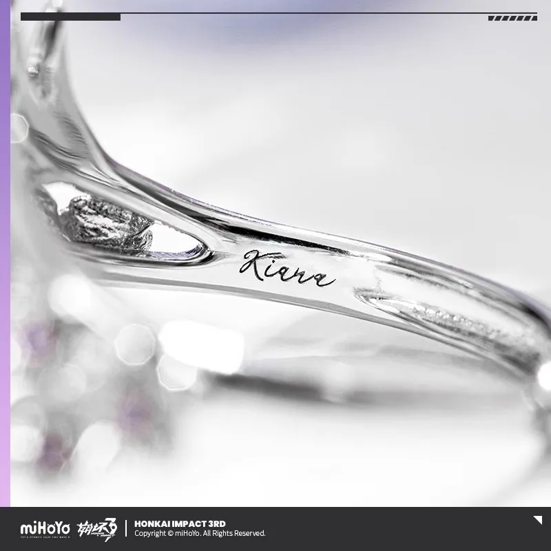 Game Honkai lmpact 3 Official Genuine Product Kiana Kaslana Herrscher Of Finaity Theme Accessory Ring Halloween Christmas Gifts