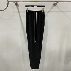 2025 Spring / Summer New Women's Skirt Y2k Elastic Waist Drawstring Tie Back Slit Slim Fashion Temperament Hundred Hip Skirt