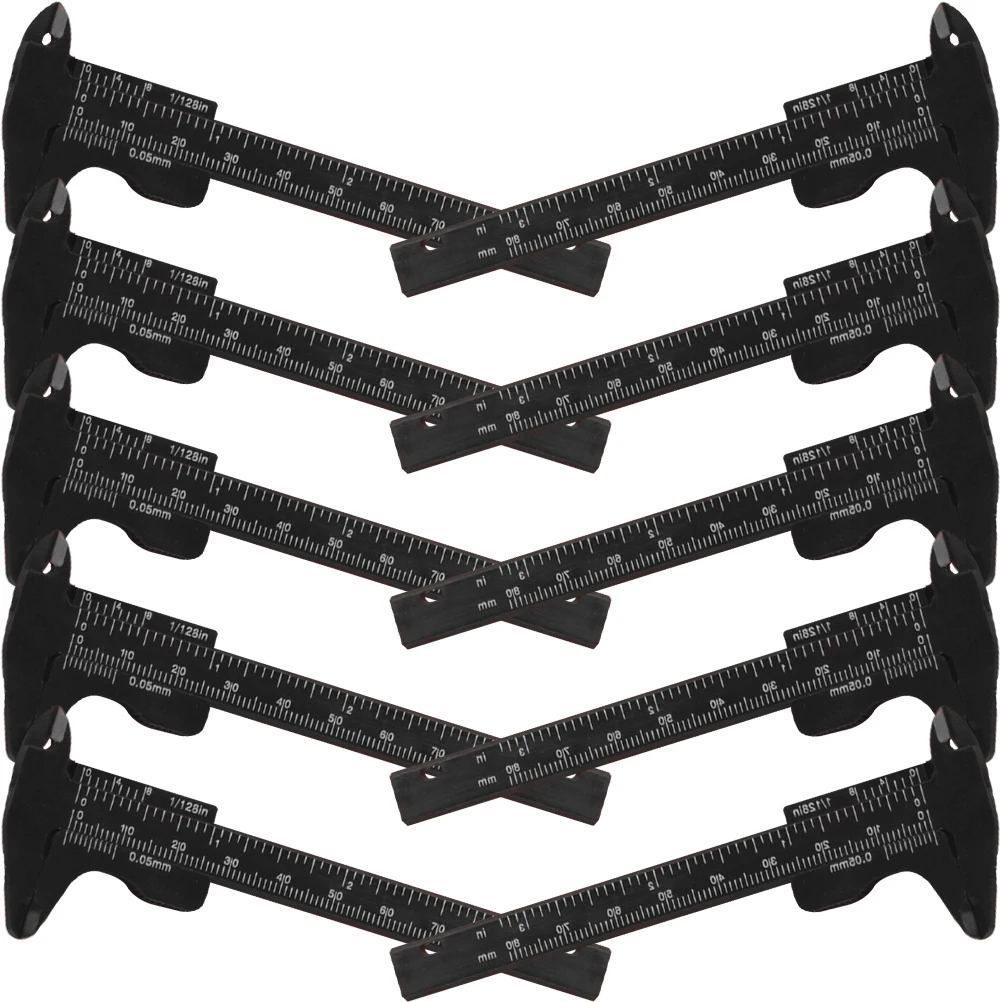 

10 Pcs Eyebrow Spacing Ruler Positioning Tool Guide Blade Measuring Plastic Rulers Mapping