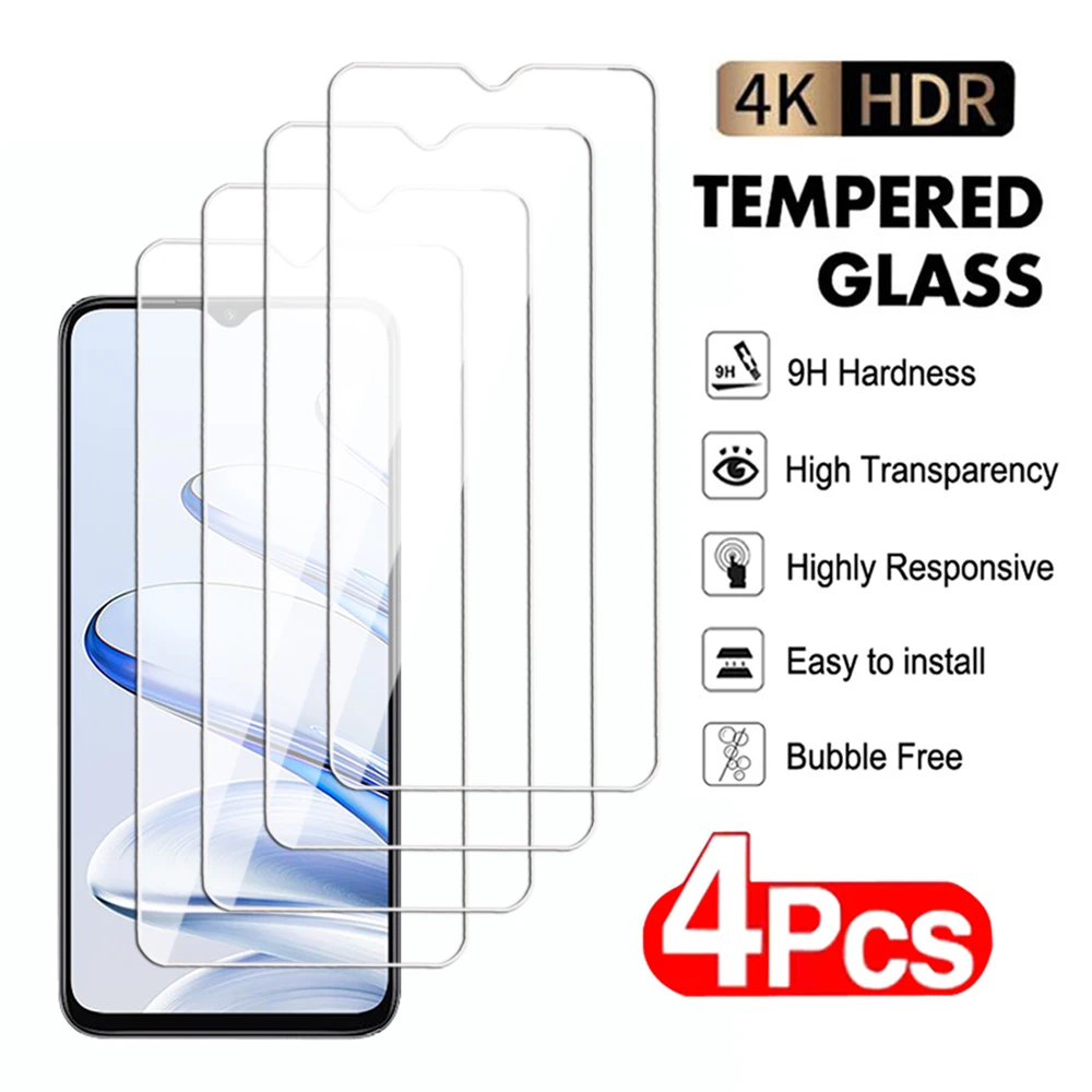 4Pcs Screen Protector For Honor 50 70 90 Lite X6 X7 X8 X9 4G 5G Tempered Glass Honor 50 SE 80 GT X6a X7a X8a X8b Protection Film