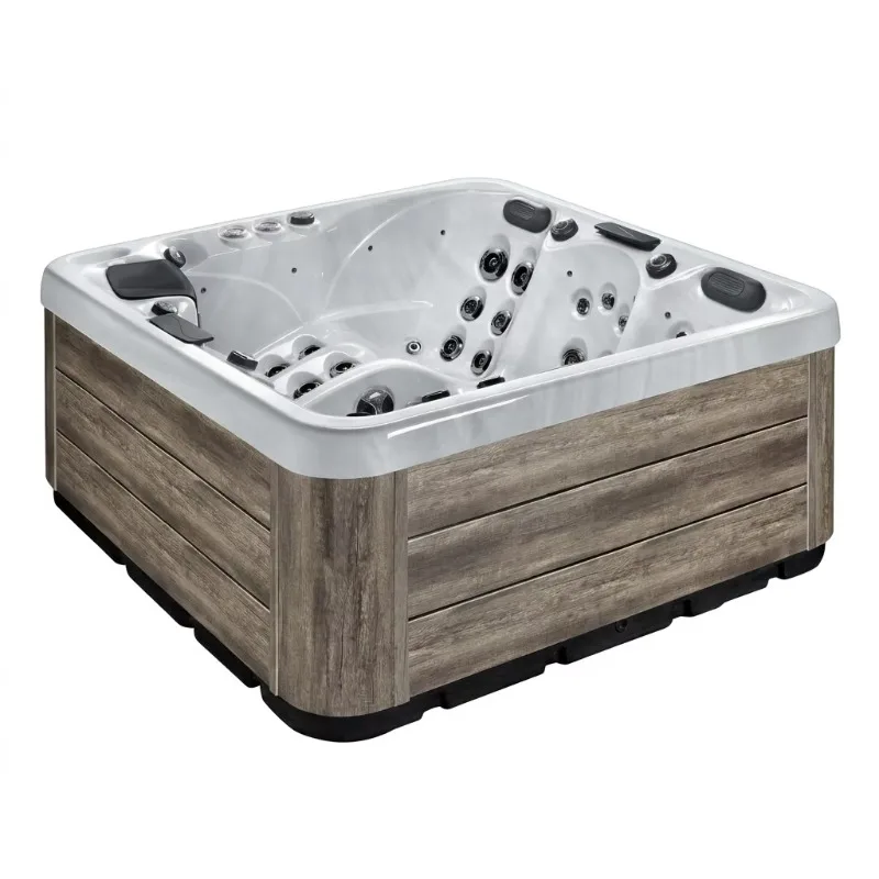 Factory Direct Custom Modern Design Balboa Control Outdoor Square Hot Tub 4 Person 6 Colors Free Logo 50 Jets
