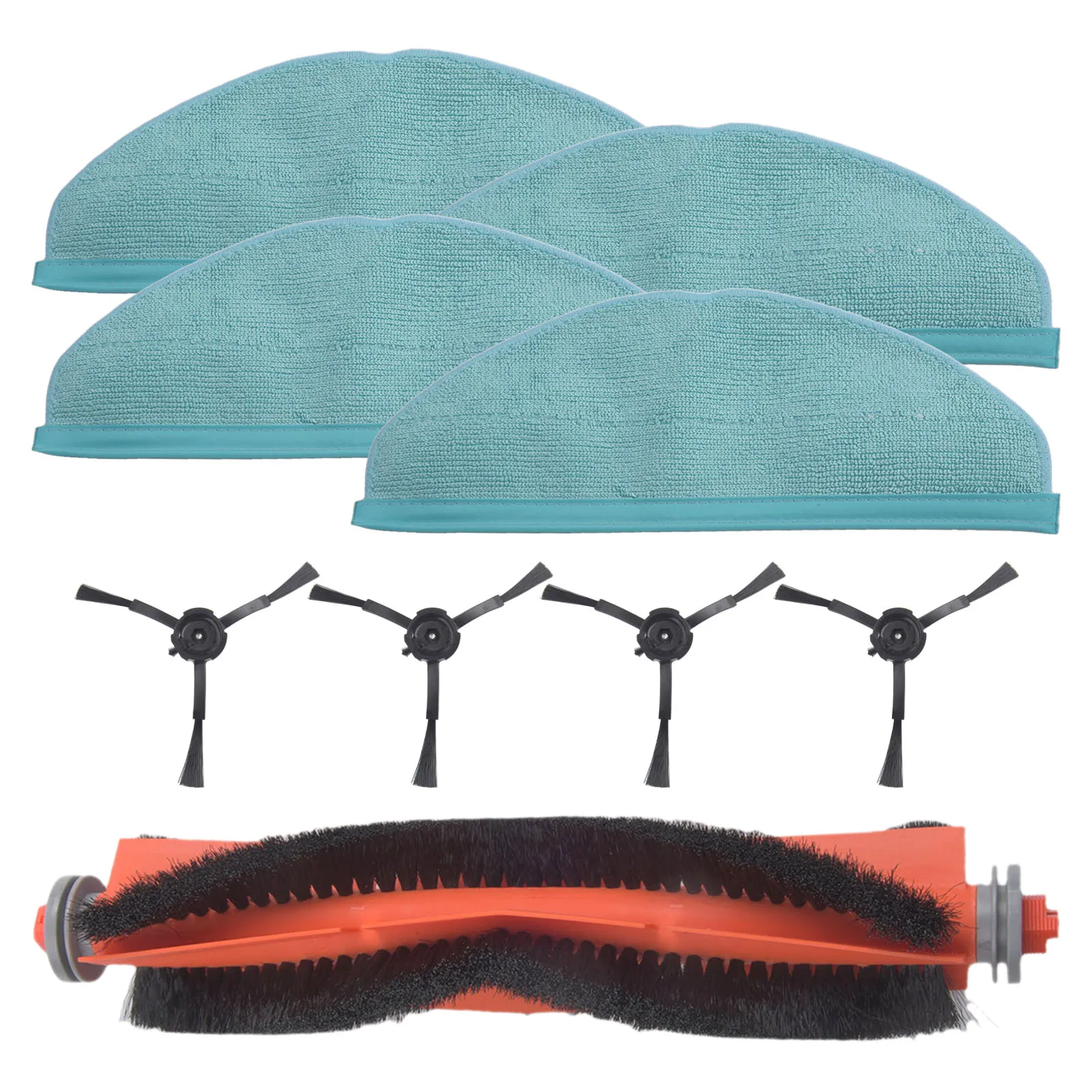 

Upgrade Your Cleaning Main Side Brushes & Mop Cloths Set Compatible with For HomeRun Robot Vacuums 7000 Series