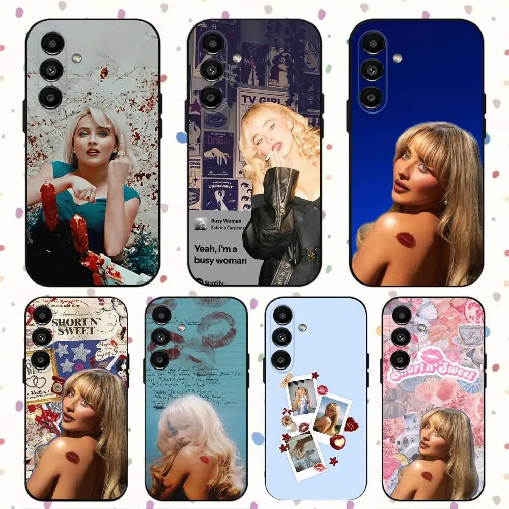 

Sabrina Carpenter Short n Sweet Phone Case For Samsung S24,S21,S22,S23,S30,Ultra,S20,Plus,Fe,Lite,Note,10,9,5G Black Soft Cover
