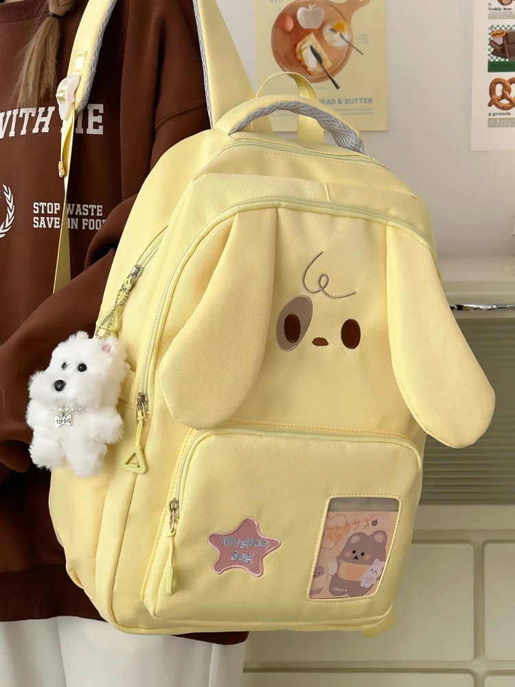 cute-little-dog-backpack-casual-girl's-school-bag-lightweight-large-capacity-cartoon-jk-backpack-for-junior-high-school-students