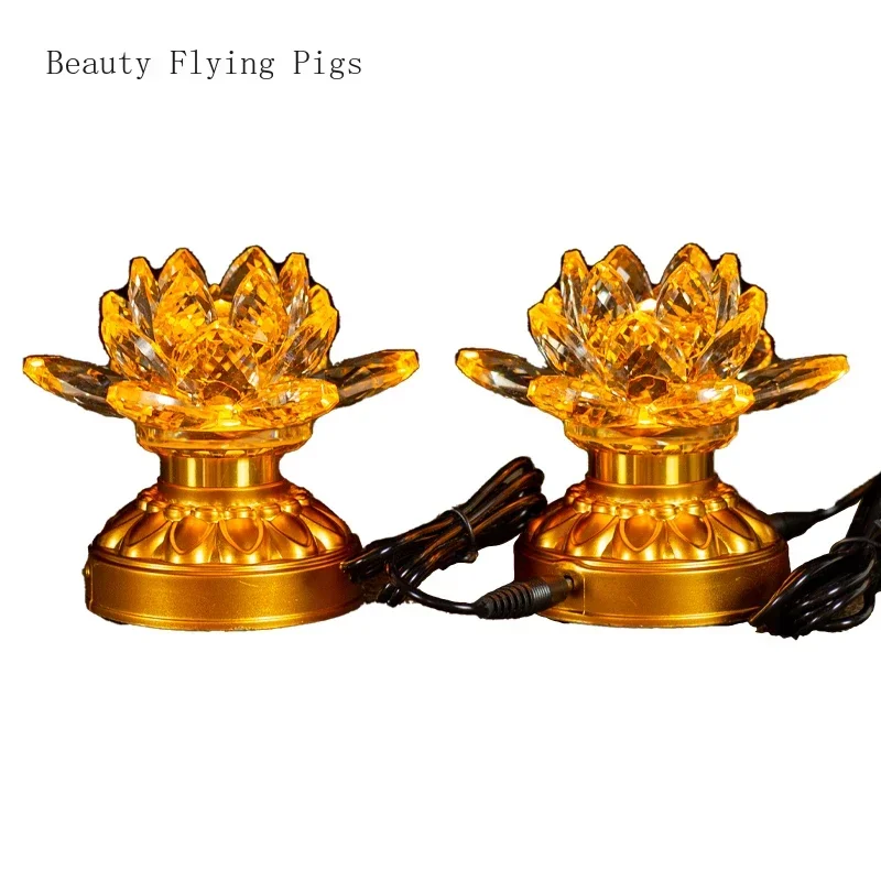 

Little Lotus Candlestick Feng Shui Decoration Home Decoration Accessories Temple Sacrificial Supplies Pray for Auspiciousness