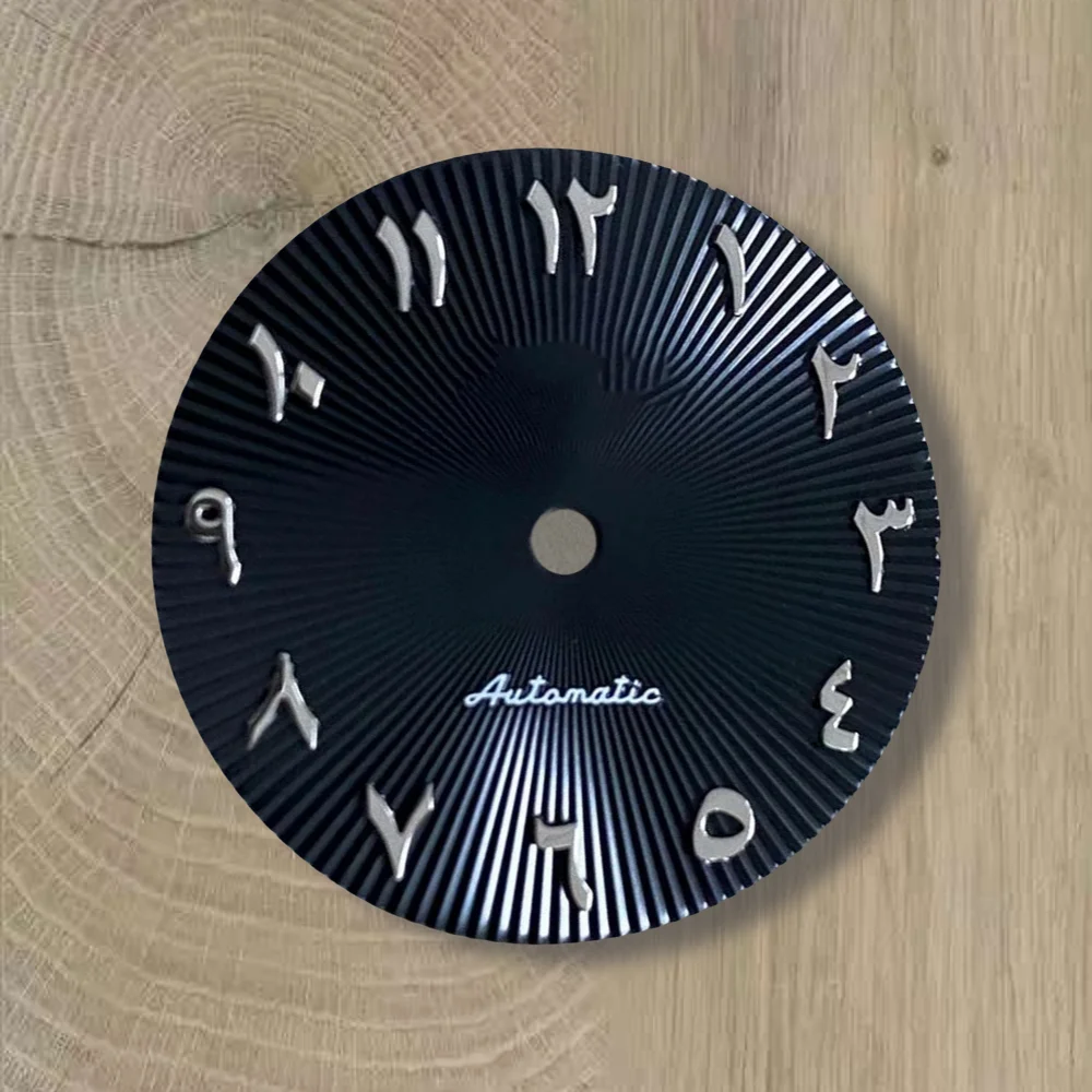 28.5mm S Logo Arabic NH35 Dial 3/3.8/4.2 o'clock Crown For NH35/NH36 Movement NH35 Accessories ﻿