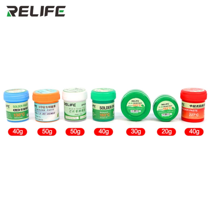 RELIFE Repair Tools Solder Paste Low/Medium/High Temperature Soldering Tin Flux For Chips Computer Phone LED BGA SMD PGA PCB DIY