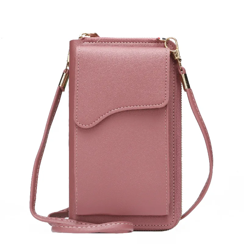 Women\'s Small Crossbody Shoulder Bags PU Leather Female Cell Phone Pocket Bag Ladies Purse Card Clutches Wallet Messenger Bags