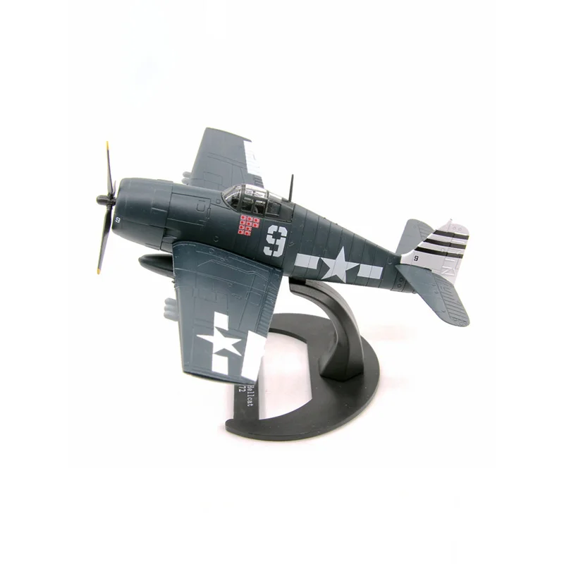 Diecast 1/72 Scale Unique Novelty Airplan WWII US Navy F6F Fighter Alloy Aircraft Model Collection Display Boutique Decoration