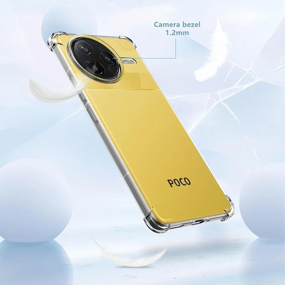 

Shockproof Clear Silicone Soft Ultra Thin Case For Xiaomi POCO F7 Pro Ultra Clear Back Cover For POCOF7 F7Pro POCO F7Ultra Shell