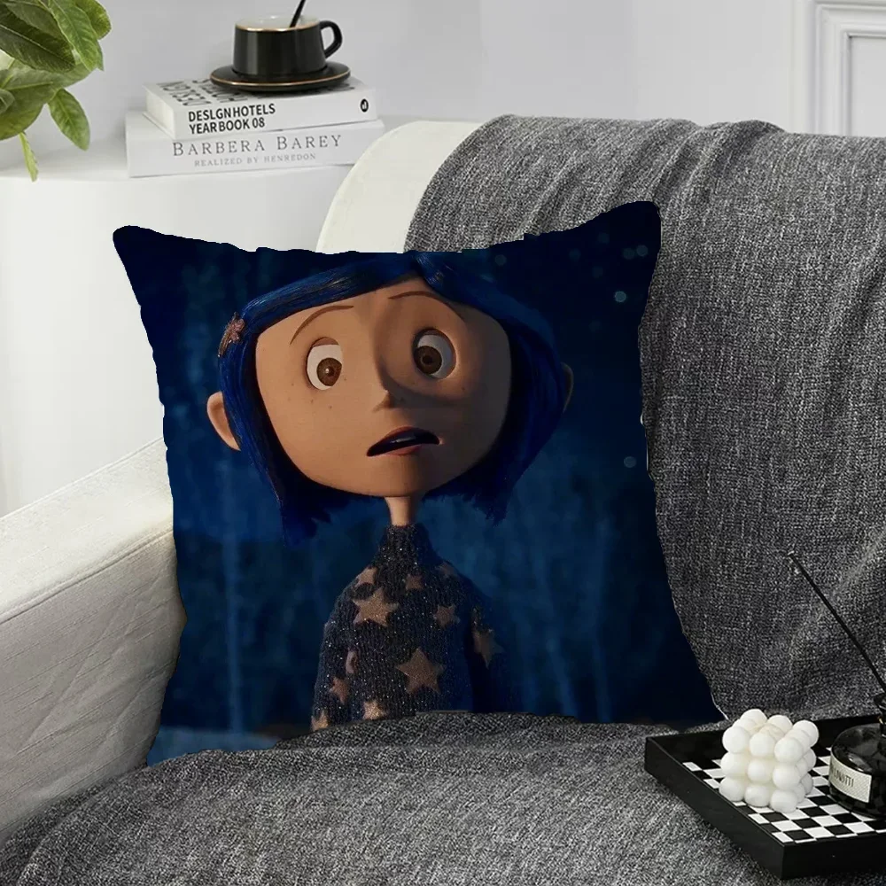 C-Coraline 45x45 Cushion Cover for Living Room Cushions Bed Pillowcases Decorative Pillowcase 40x40 Pillow Cases Decorative Home