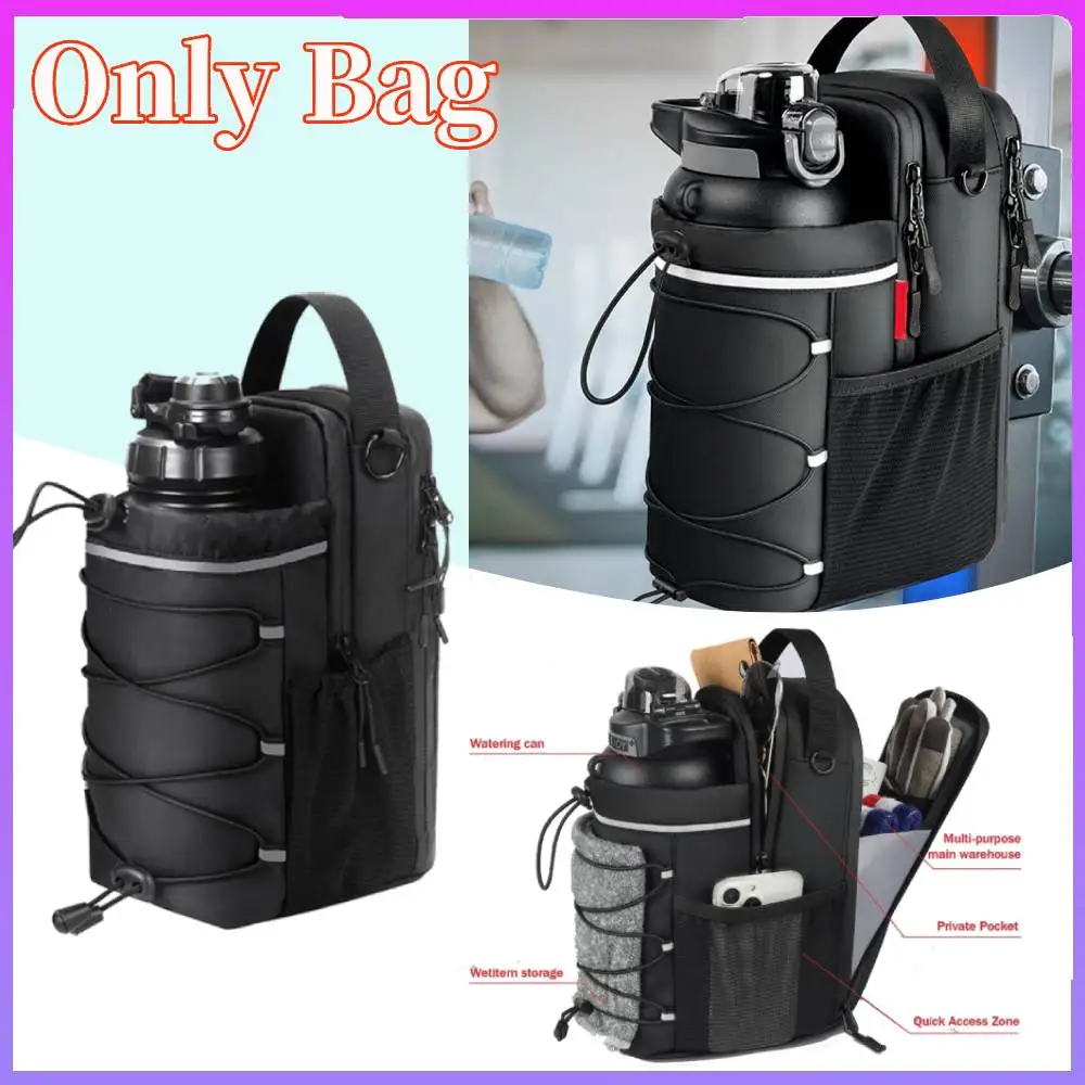 

Magnetic Gym Bag Magnetic Water Bottle Bag Crossbody Bag for Women Men Gym Accessories Organizer(No Water Bottle)