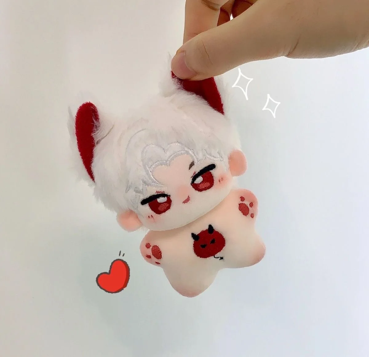 10cm 사랑과 깊은 공간 플러시 Xavier 불가사리 인형 10cm 불가사리 인형 키 체인 애니메이션 귀여운 선물 Collectible 공식 라이센스
