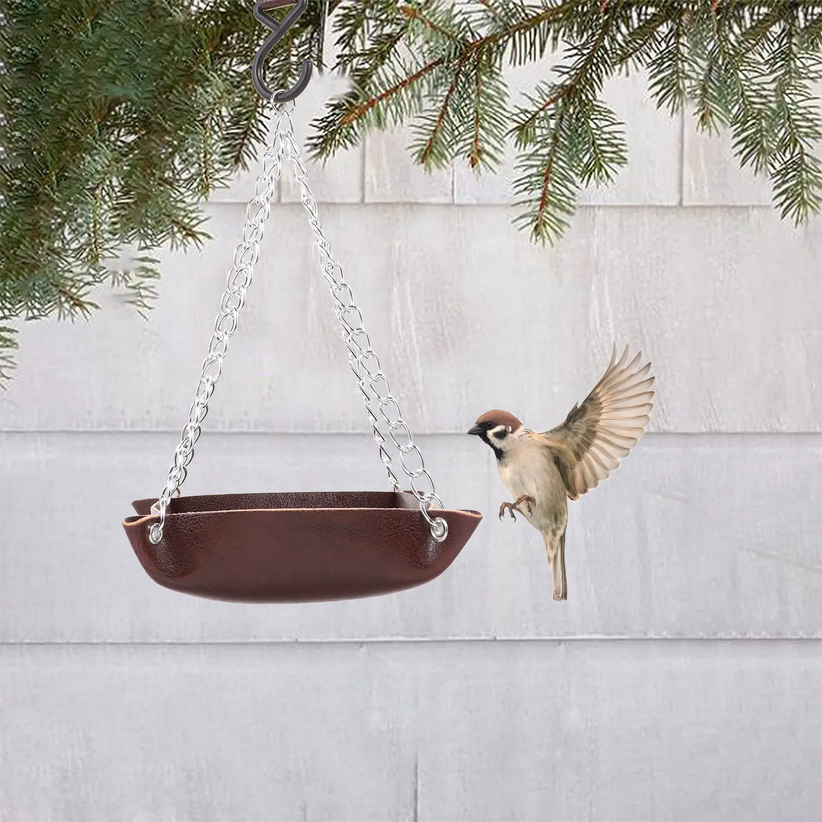 Sturdy Bite-Resistant Transparent Parrot Feeder for Outdoor Garden Backyard Window Hanging Bird Feeding Box Food Water Container view 6