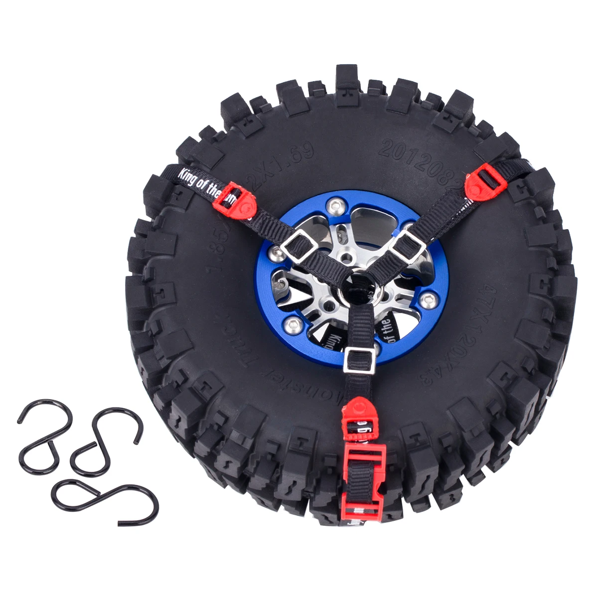 1/10 مقياس الإطارات الاحتياطية تحديد حزام حبل عجلة المضادة للانزلاق حزام لسيارة الزاحف TRX-4 90048 90046 محوري SCX10 RR10