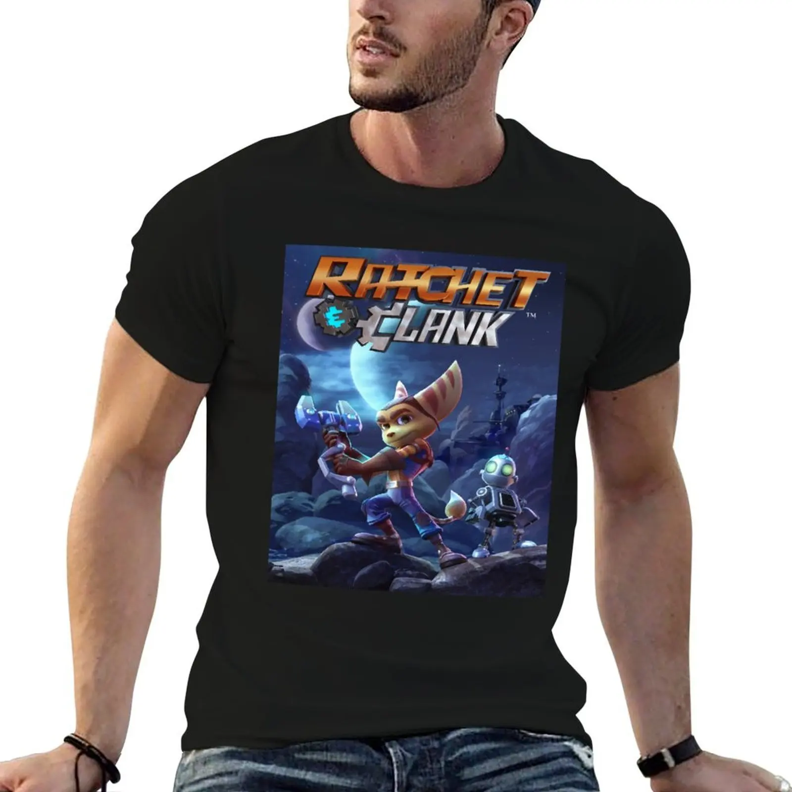 

Ratchet and Clank T-Shirt man t shirt cotton high quality man t shirts high quality luxury brand T-Shirt