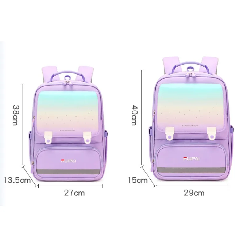 Imagem -06 - Primária Estudantes Schoolbag Grande Capacidade Proteção da Coluna Respirável Kids Backpack Impermeável Resistente ao Desgaste Book Bolsa Moda