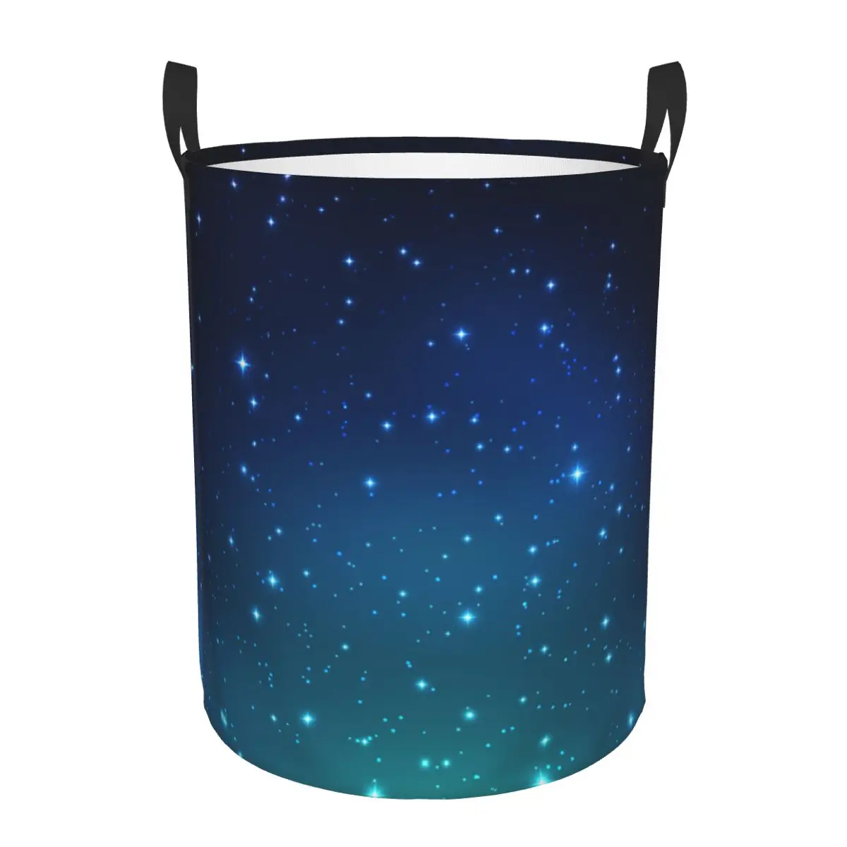 Folding Laundry Basket Night Shining Starry Sky Dirty Clothes Storage Bucket Wardrobe Clothing Organizer Hamper