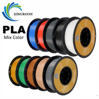 KINGROON PLA Filament 1.75mm 5/10KG pla Plastic For 3D Printer, Standard 1kg/roll 3D Printing Filaments Mix Color Local Shipping