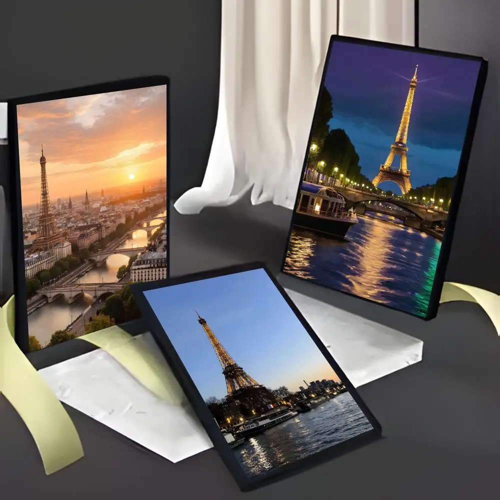 Travel Scene Paris Seine River Eiffel Tower Poster American Film Mural Home Childrens Room Wall Decor Print
