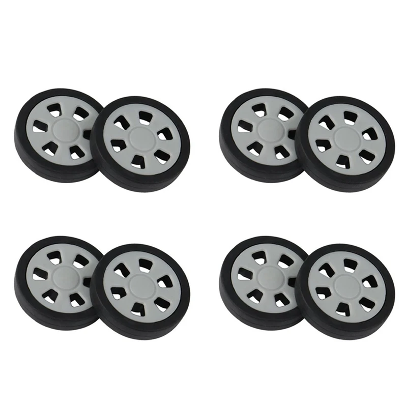 

8X Luggage Accessories Wheels Aircraft Suitcase Pulley Rollers Mute Wheel Wear-Resistant Parts Repair 50X12mm