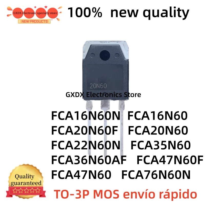 10-20pcs new FCA16N60N FCA16N60 FCA20N60F FCA20N60 FCA22N60N FCA35N60 FCA36N60AF FCA47N60F FCA47N60 FCA76N60N MOS fast shipping