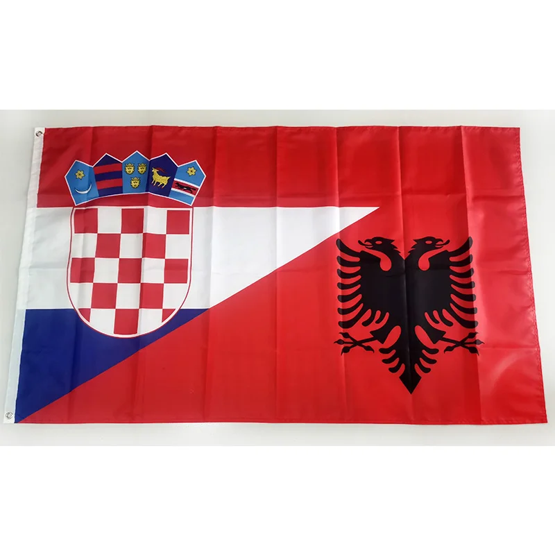 

Group B Croatia Albania Flag Friendship 2ft*3ft (60*90cm) 3ft*5ft (90*150cm) Size Christmas Decorations Flag Banner